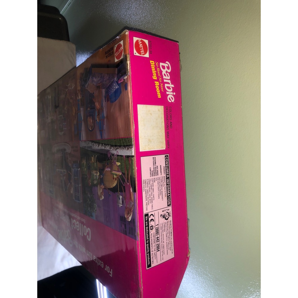 Vintage Barbie So Real So Now Dining Room Playset Mattel 67551-94 New In Box - Picture 5 of 7